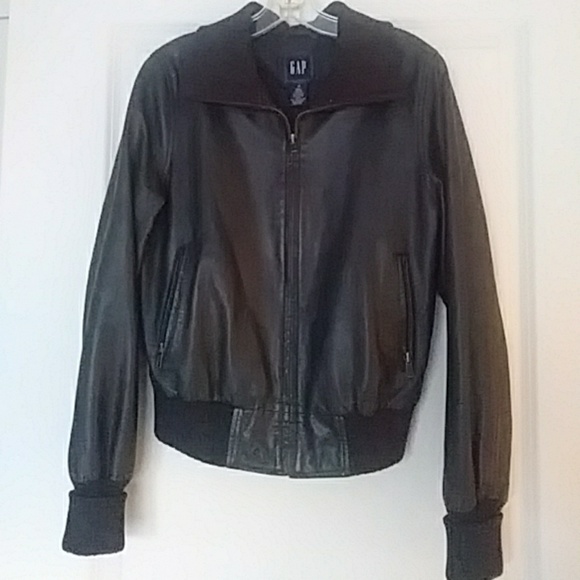 GAP Jackets & Blazers - Gap leather jacket - PLEASE READ DESCRIPTION